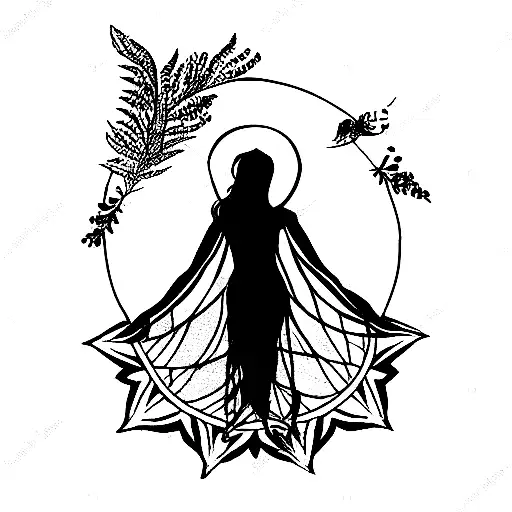 Goddess With Nature Aesthetic