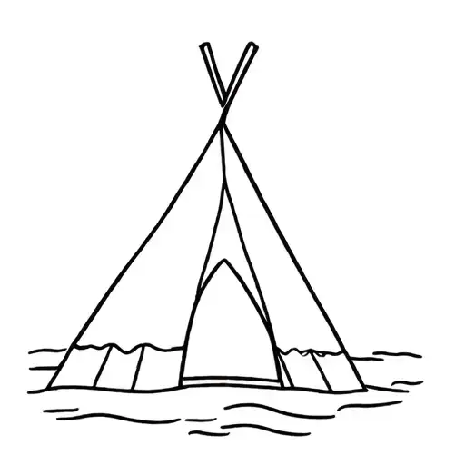 Tent Sardegna Island Shape One Line