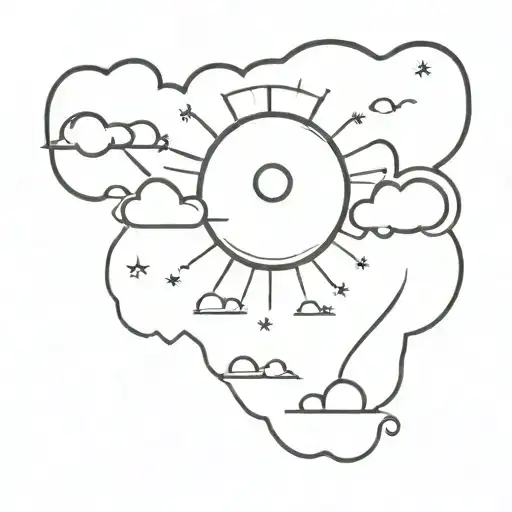 A Ray Of Sun Through The Clouds