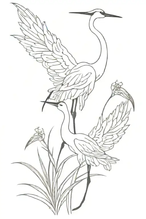 Cranes Snake Lycoris