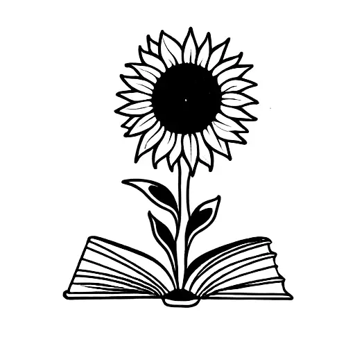 Book And Sunflower