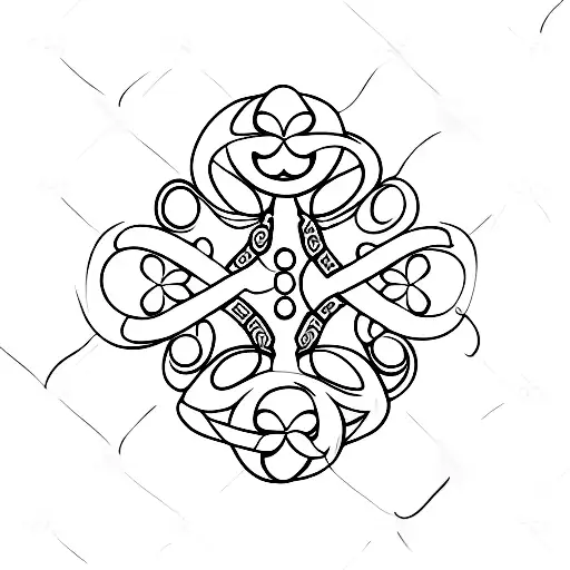 A Minimalistic Design Of A Clover Leaf With A Subtle Infinity Symbol Incorporated Into The Design