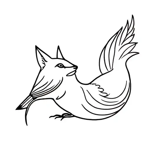 Fox And Wren Bird