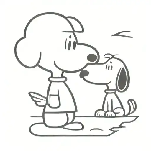 Snoopy And His Brother Andy