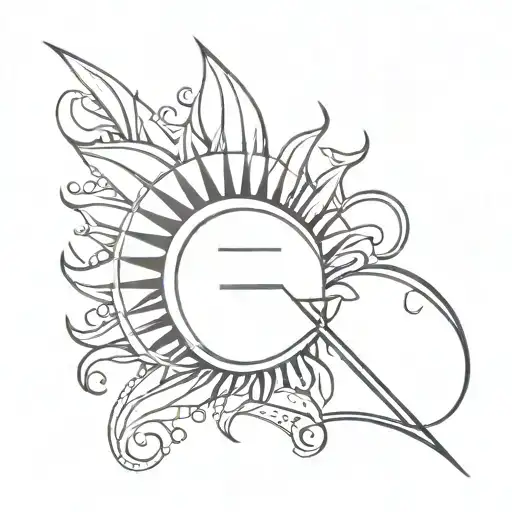 Letter E Sun