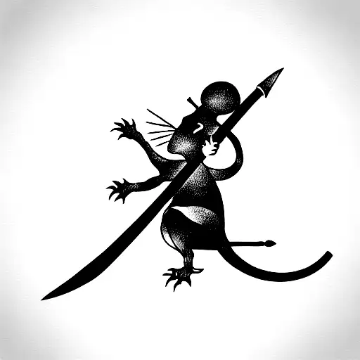 Rat With Sword