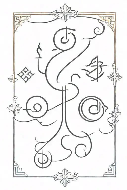 Arabic Symbols On Background