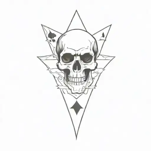 A Skull And Ace Of Spades