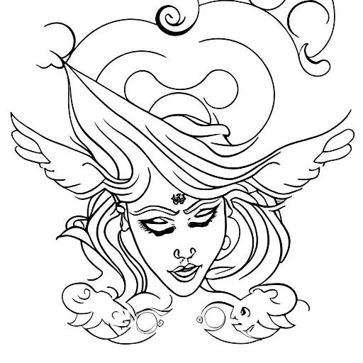 Angel Women At Heaven And Earth