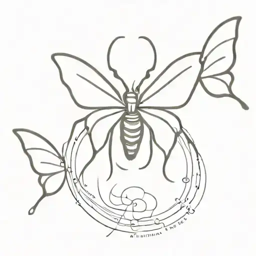 Beautiful Half Spider And Half Butterfly