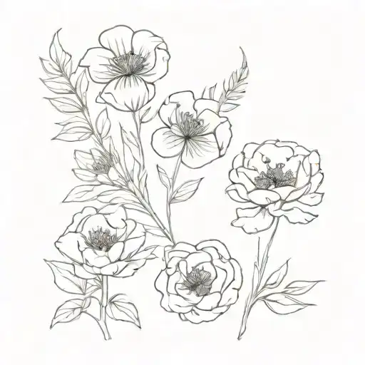 July August And February Birth Flowers