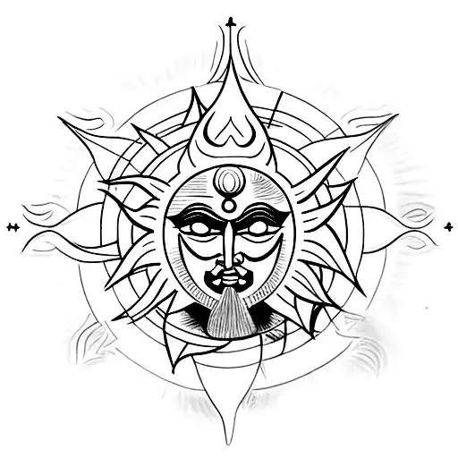 Trishul Inside The Sun