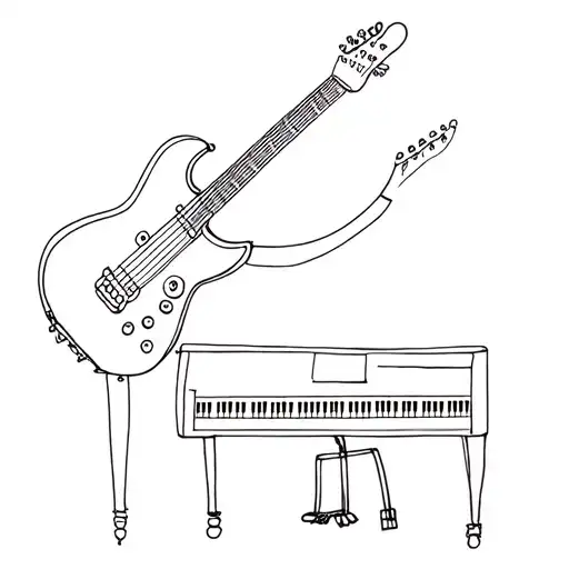 Guitar And Piano And One Piece