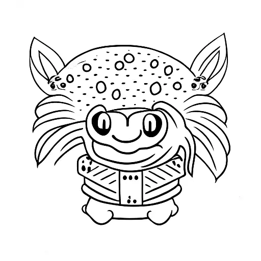 Cute Happy Animal Lying On Grass