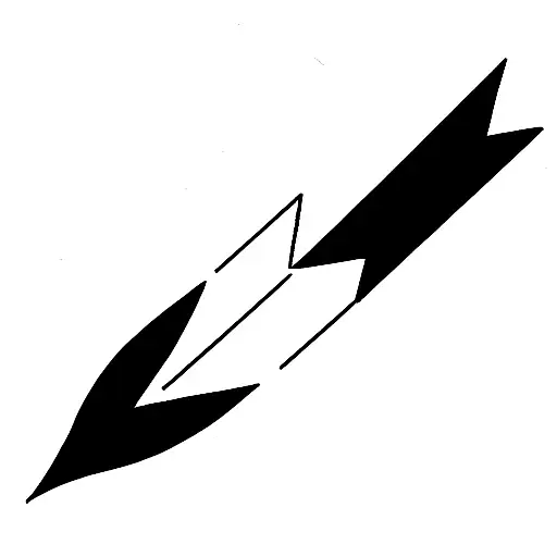 Arrow With 206 Below It