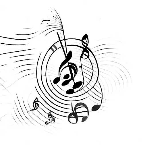 Music Note And Dancer