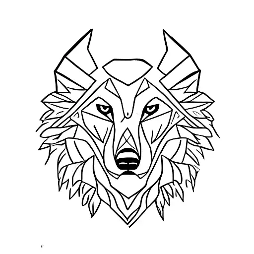 Wolf Sitting With Man