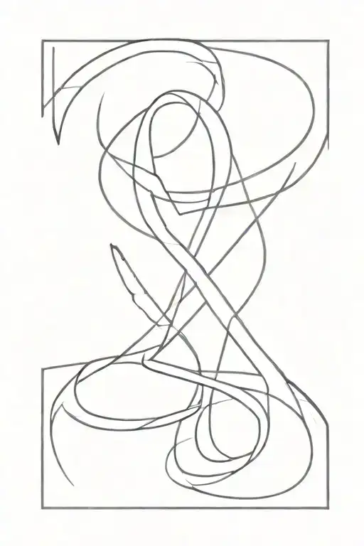 S And B Letters Infiniti Symbol Intertwined