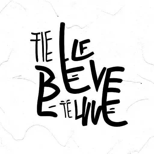 The Word Believe In A Line Format