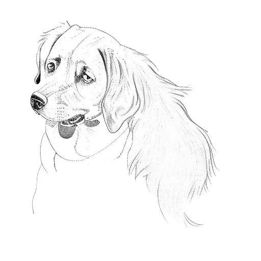 A Black Dog On A Black Background