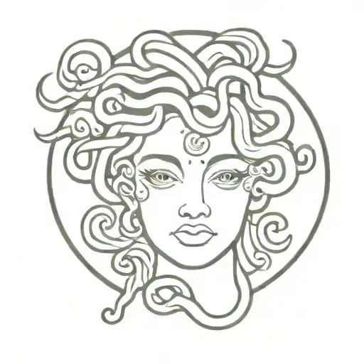 Cute Medusa Head