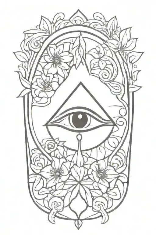 Flower With Eye Of Horus