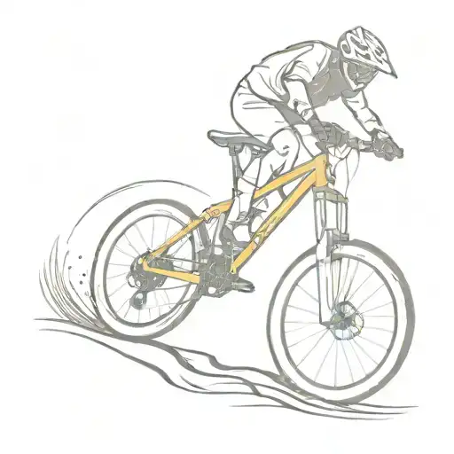 Mountain Bike Doing A Wheelie Stunt