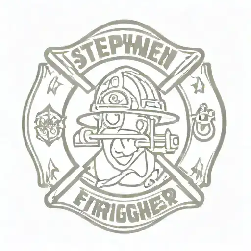 Stephen Zalsnack Jr Name With Firefighter Logo And Something Agriculture Related