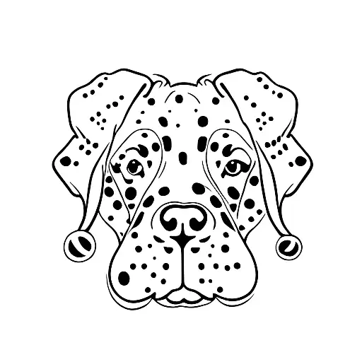 Dalmatian Walking Over A Rainbow