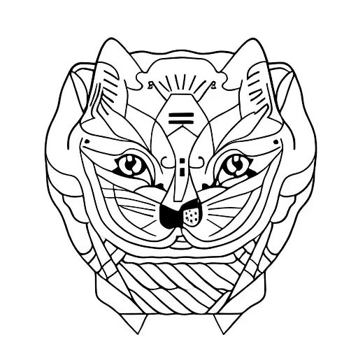 Black And White Cat With Black Patch On Chin