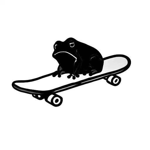 A Frog On A Skateboard