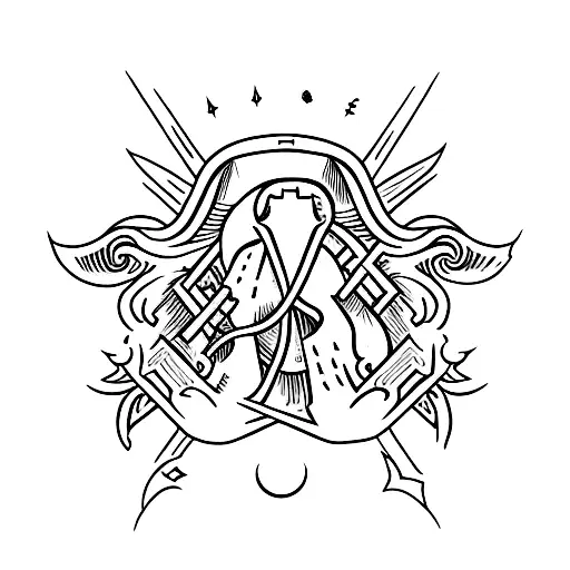 Ace Of Spades With Scorpio And Wawes