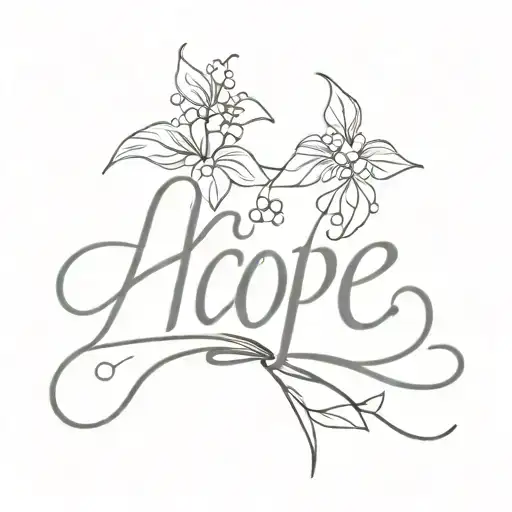 The Word Hope Turning Into A Bow