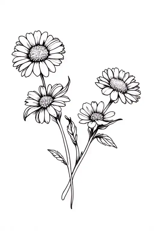 1 Daisy And 1 Carnation