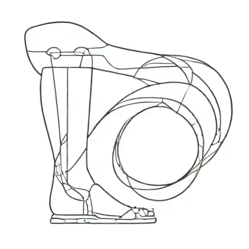 Abstraction And Snake On The Leg