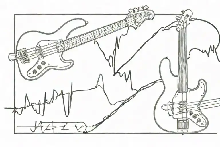 Ekg And Jazz Bass Guitar