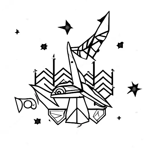 Stars Paper Plane Sagittarius