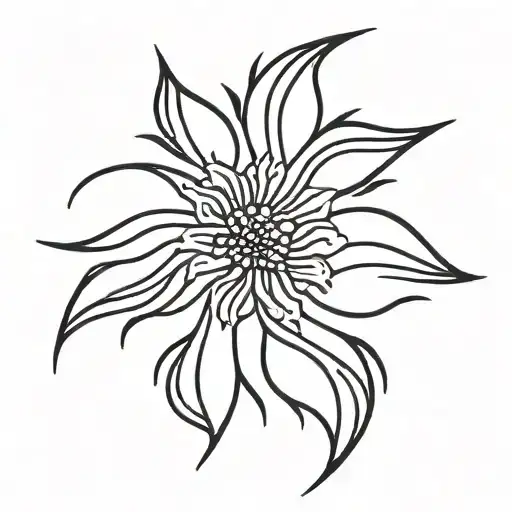 Fine Line Flower Vine