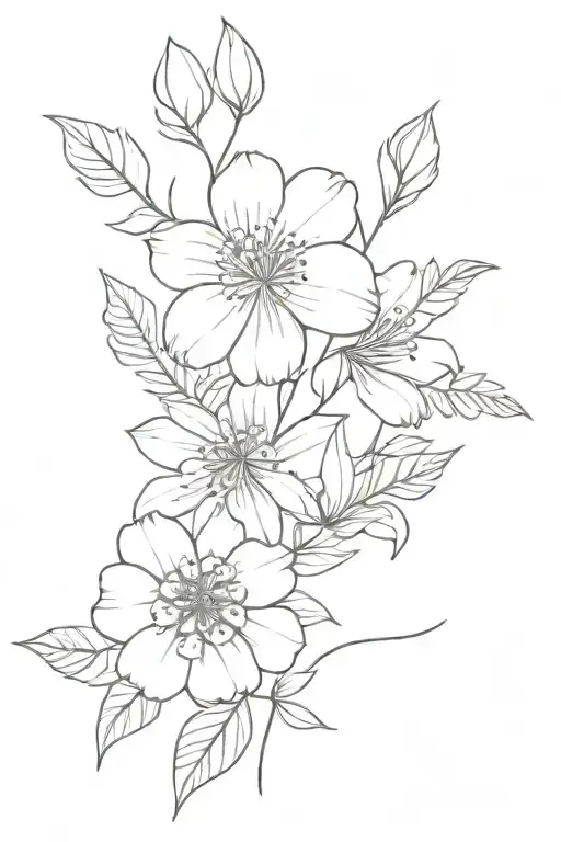 November And December Birth Flower Bouquet Tied