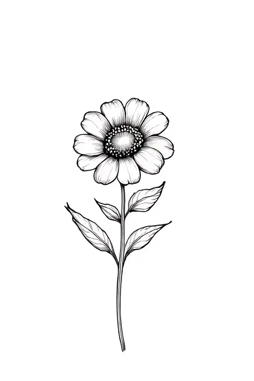 Line Art Flower Simple Flowey I Want It Tall And To Flow