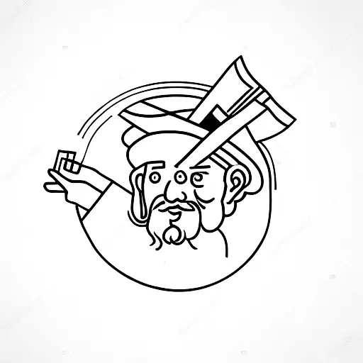 Greek Man Holding A Book In One Hand And The Other Hand Is Turned Upwards