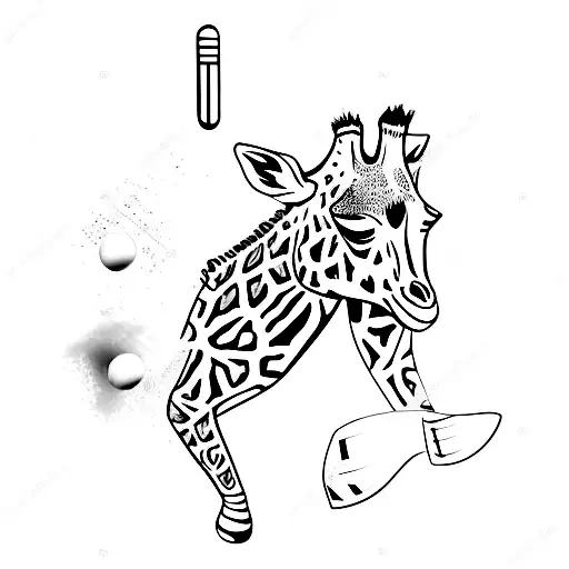 Giraffe Playing Cricket