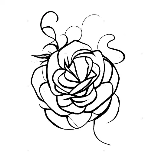 An Acoustic Guitar And Roses