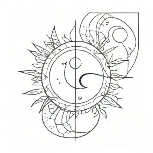 Something Which Is Link To Balance And Chaos Where There Is Unity Water The Sun And The Moon