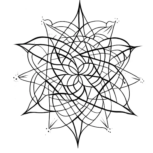 Interconnected Vines With Multiple Different Size Stars