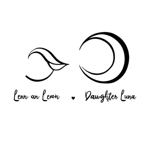 Design A Tattoo For A Man In Honor Of His Son Lenn And Daughter Luna