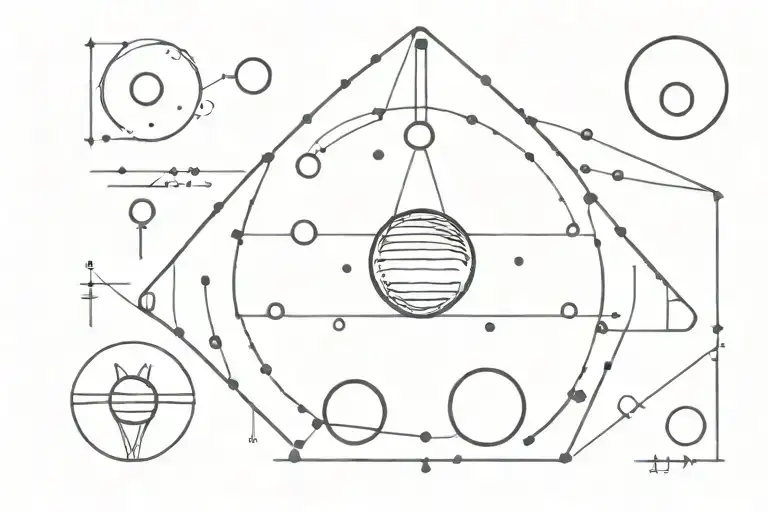 Symbols Of The Elements Of The Solar System Arranged In Order Of Distance From The Sun