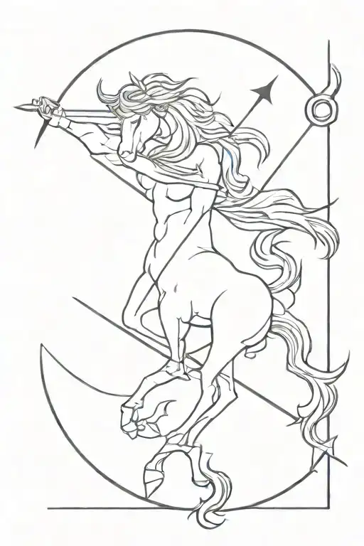 Minimalist Sagittarius Tattoos For Me