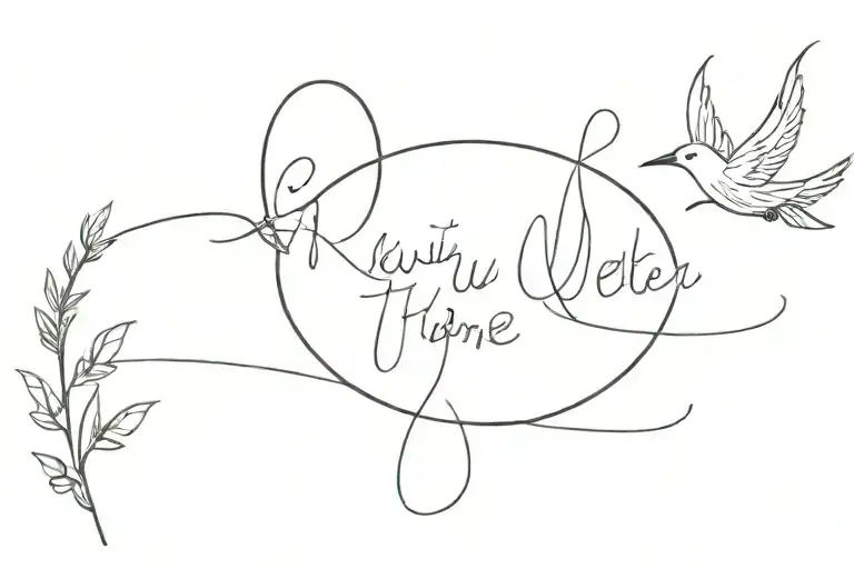 I Will Get There In Script And A Symbol Of New Beginnings