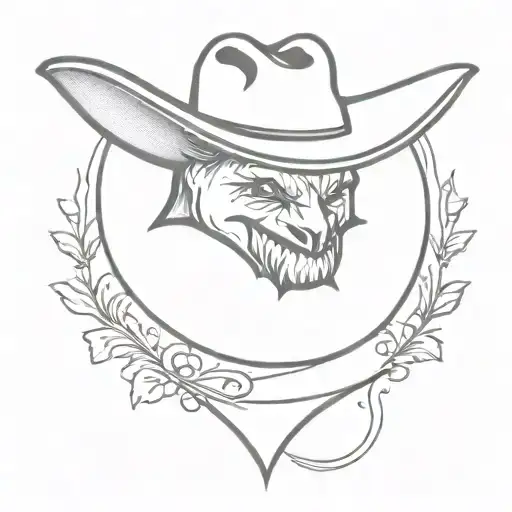 Bat Wearing Cowboy Hat